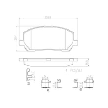 Load image into Gallery viewer, P83078N Brembo PRIME Ceramic Disc Brake Pad Set Brembo Brake Canada