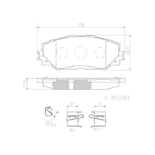 Load image into Gallery viewer, P83082N Brembo PRIME Ceramic Disc Brake Pad Set Brembo Brake Canada