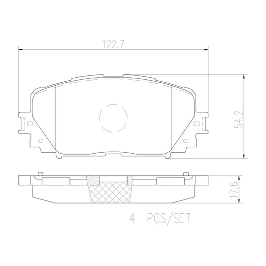 P83101N Brembo PRIME Ceramic Disc Brake Pad Set Brembo Brake Canada