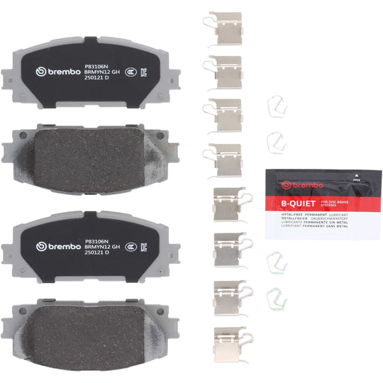 P83106N Brembo PRIME Ceramic Disc Brake Pad Set Brembo Brake Canada