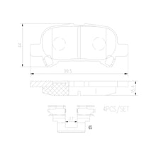Load image into Gallery viewer, P83110N Brembo PRIME Ceramic Disc Brake Pad Set Brembo Brake Canada