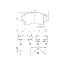 Load image into Gallery viewer, P83121N Brembo PRIME Ceramic Disc Brake Pad Set Brembo Brake Canada