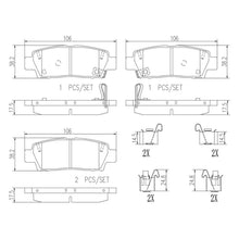 Load image into Gallery viewer, P83123N Brembo PRIME Ceramic Disc Brake Pad Set Brembo Brake Canada