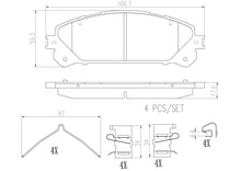 Load image into Gallery viewer, P83126N Brembo PRIME Ceramic Disc Brake Pad Set Brembo Brake Canada