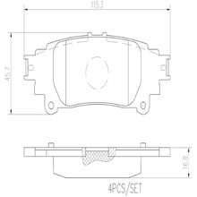 Load image into Gallery viewer, P83132N Brembo PRIME Ceramic Disc Brake Pad Set Brembo Brake Canada