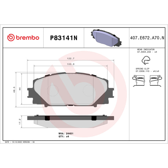 KT00896 Brembo Disc Brake Kit Brembo Brake Canada