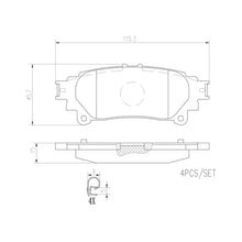 Load image into Gallery viewer, P83152N Brembo PRIME Ceramic Disc Brake Pad Set Brembo Brake Canada