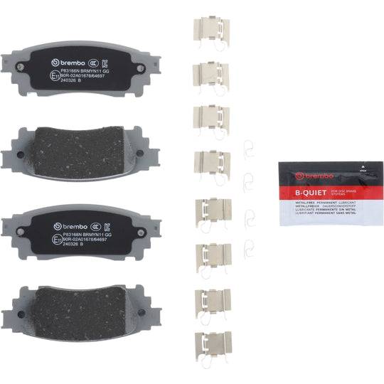 KT00A05 Brembo Ceramic Brake Pad and UV Coated Solid  Brake Disc Kit Brembo Brake Canada