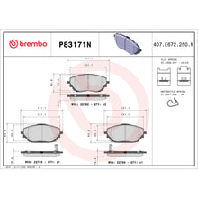 Load image into Gallery viewer, P83171N Brembo PRIME Ceramic Disc Brake Pad Set Brembo Brake Canada
