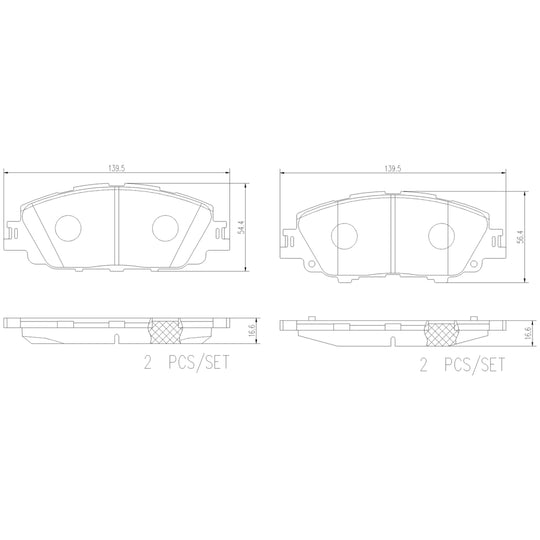 P83175N Brembo PRIME Ceramic Disc Brake Pad Set Brembo Brake Canada