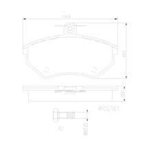 Load image into Gallery viewer, P85011N Brembo PRIME Ceramic Disc Brake Pad Set Brembo Brake Canada
