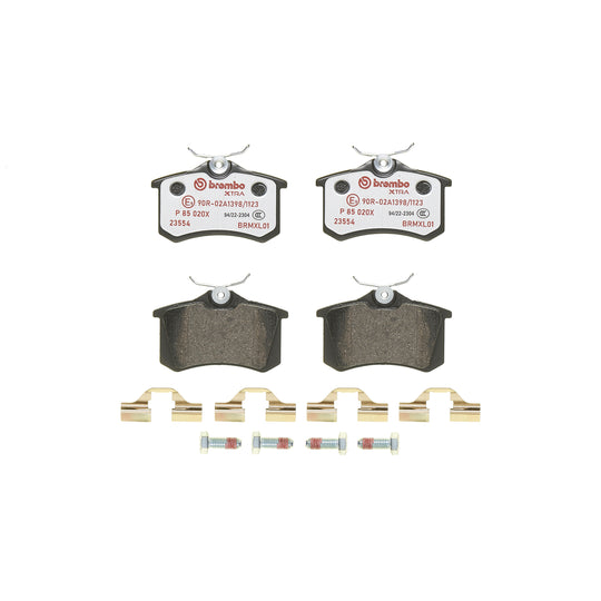 P85020X Brembo XTRA Low-Met Disc Brake Pad Set Brembo Brake Canada