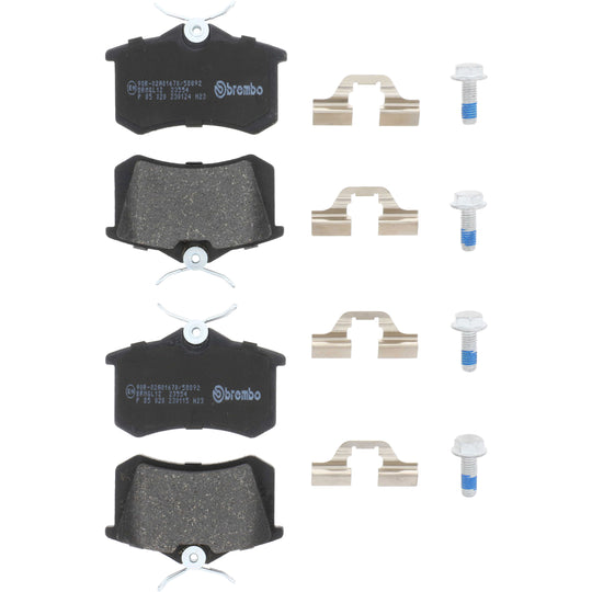 KT04196 Brembo Low-Met Brake Pad and UV Coated Solid  Brake Disc Kit Brembo Brake Canada
