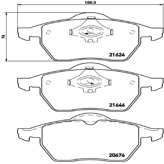 P85036 Brembo Premium Low-Met OE Equivalent Pad Brembo Brake Canada