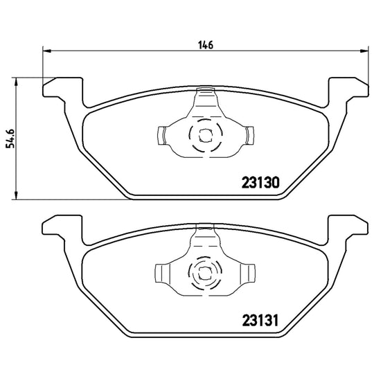 P85041X Brembo XTRA Low-Met Disc Brake Pad Set Brembo Brake Canada