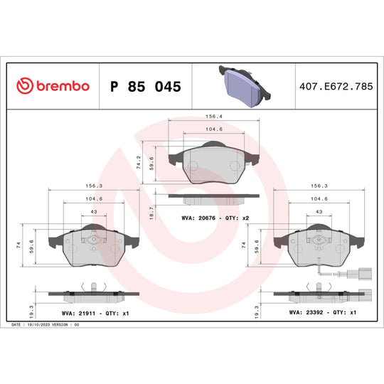 KT04368 Brembo Low-Met Brake Pad and UV Coated Vented  Brake Disc Kit Brembo Brake Canada