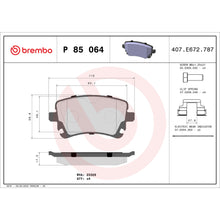 Load image into Gallery viewer, P85064 Brembo Premium Low-Met OE Equivalent Pad Brembo Brake Canada