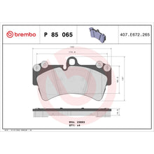 Load image into Gallery viewer, P85065 Brembo Premium Low-Met OE Equivalent Pad Brembo Brake Canada