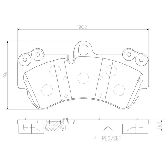 P85069N Brembo PRIME Ceramic Disc Brake Pad Set Brembo Brake Canada