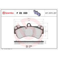 Load image into Gallery viewer, P85069 Brembo Premium Low-Met OE Equivalent Pad Brembo Brake Canada