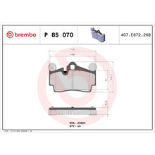Load image into Gallery viewer, P85070 Brembo Premium Low-Met OE Equivalent Pad Brembo Brake Canada