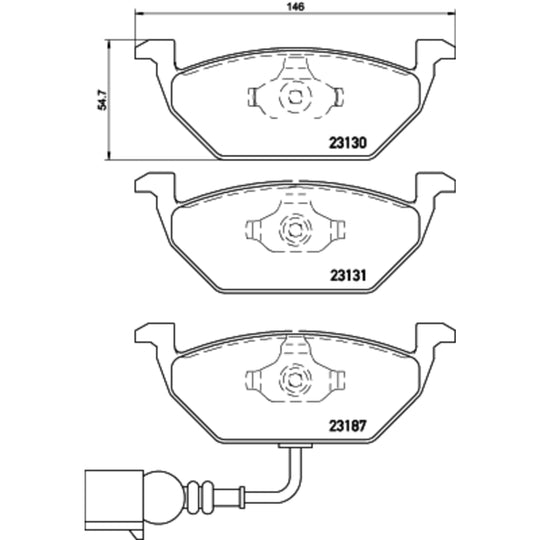 P85072X Brembo XTRA Low-Met Disc Brake Pad Set Brembo Brake Canada
