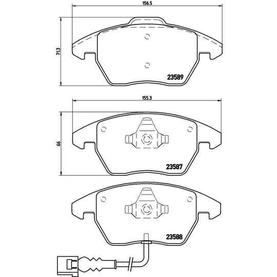P85075X Brembo XTRA Low-Met Disc Brake Pad Set Brembo Brake Canada