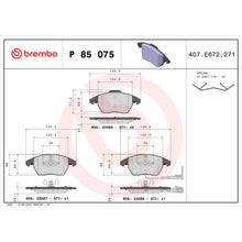Load image into Gallery viewer, P85075 Brembo Premium Low-Met OE Equivalent Pad Brembo Brake Canada