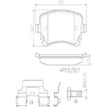 Load image into Gallery viewer, P85076N Brembo PRIME Ceramic Disc Brake Pad Set Brembo Brake Canada