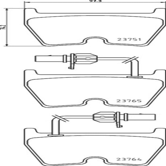 P85078 Brembo Premium Low-Met OE Equivalent Pad Brembo Brake Canada