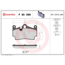 Load image into Gallery viewer, P85088 Brembo Premium Low-Met OE Equivalent Pad Brembo Brake Canada
