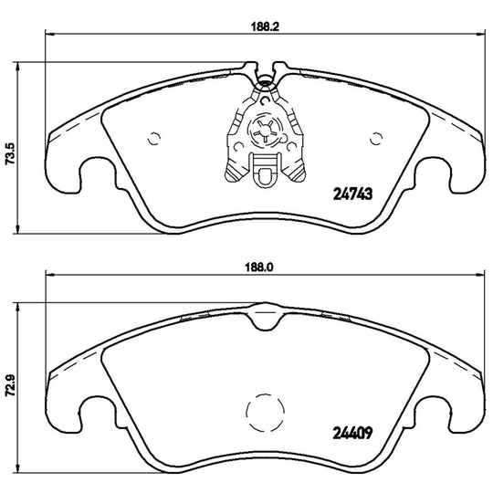 P85098X Brembo XTRA Low-Met Disc Brake Pad Set Brembo Brake Canada