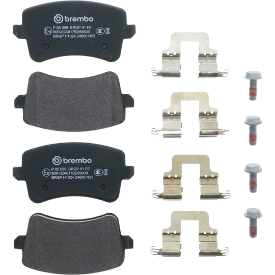 KT04238 Brembo Low-Met Brake Pad and UV Coated Vented  Brake Disc Kit Brembo Brake Canada