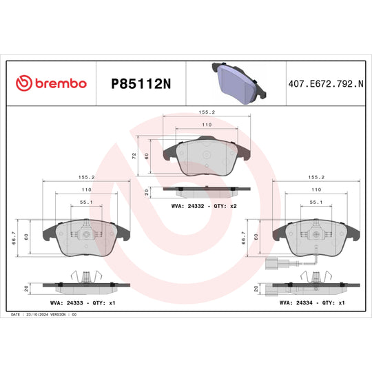 KT00002 Brembo Disc Brake Kit Brembo Brake Canada