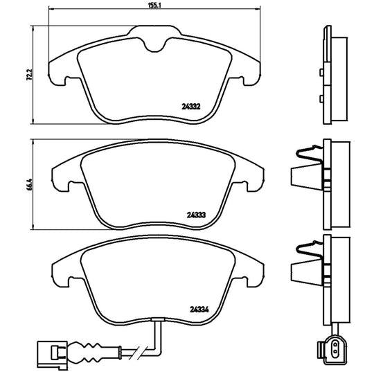 P85112X Brembo XTRA Low-Met Disc Brake Pad Set Brembo Brake Canada