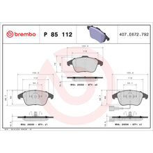 Load image into Gallery viewer, P85112 Brembo Premium Low-Met OE Equivalent Pad Brembo Brake Canada