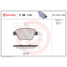 Load image into Gallery viewer, P85114 Brembo Premium Low-Met OE Equivalent Pad Brembo Brake Canada