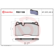 Load image into Gallery viewer, P85116N Brembo PRIME Ceramic Disc Brake Pad Set Brembo Brake Canada