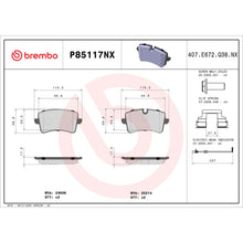Load image into Gallery viewer, P85117NX Brembo XTRA Ceramic Disc Brake Pad Set Brembo Brake Canada