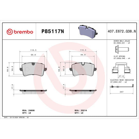 KT00B12 Brembo Ceramic Brake Pad and UV Coated PVT  Brake Disc Kit Brembo Brake Canada