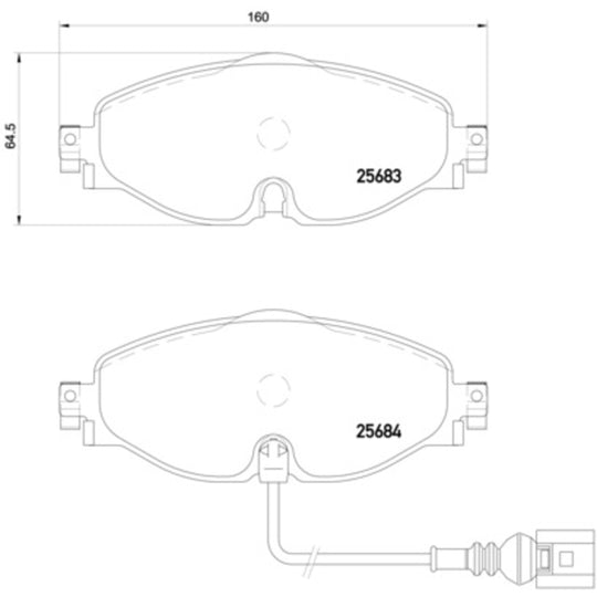 P85126X Brembo XTRA Low-Met Disc Brake Pad Set Brembo Brake Canada