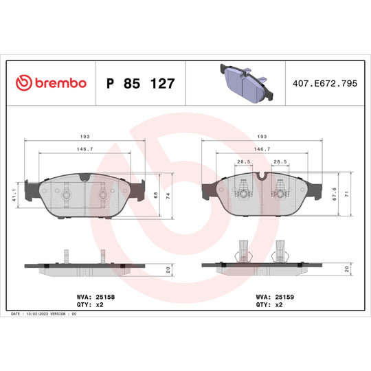 KT04014 Brembo Low-Met Brake Pad and UV Coated PVT  Brake Disc Kit Brembo Brake Canada