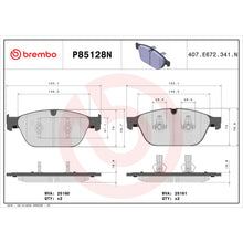 Load image into Gallery viewer, P85128N Brembo PRIME Ceramic Disc Brake Pad Set Brembo Brake Canada
