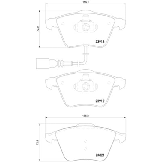 P85129X Brembo XTRA Low-Met Disc Brake Pad Set Brembo Brake Canada