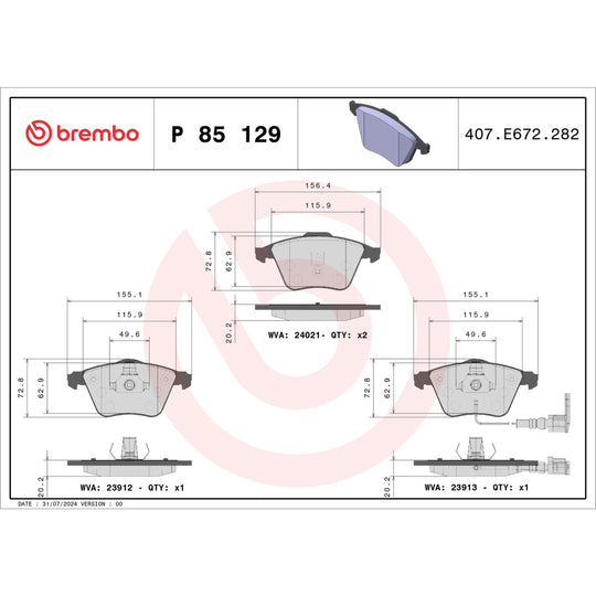KT04189 Brembo Low-Met Brake Pad and UV Coated PVT  Brake Disc Kit Brembo Brake Canada