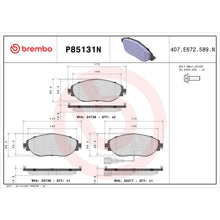 Load image into Gallery viewer, P85131N Brembo PRIME Ceramic Disc Brake Pad Set Brembo Brake Canada
