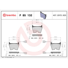 Load image into Gallery viewer, P85132 Brembo Premium Low-Met OE Equivalent Pad Brembo Brake Canada