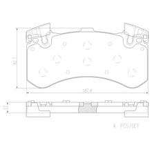 Load image into Gallery viewer, P85136NX Brembo XTRA Ceramic Disc Brake Pad Set Brembo Brake Canada