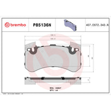 Load image into Gallery viewer, P85136N Brembo PRIME Ceramic Disc Brake Pad Set Brembo Brake Canada