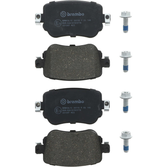 KT04340 Low-Met Brake Pad and UV Coated Solid  Brake Disc Kit Brembo Canada